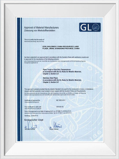 China Shandong Hongxin International Trade Co., LTD. certificaten